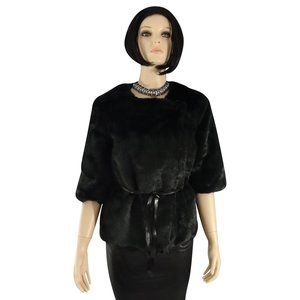 NWT New With Miss Miss Imported from Italy Faux Fur Jacket Size Medium
